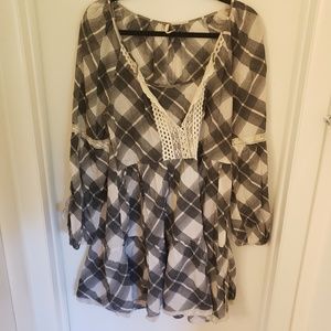 Free People Plaid Dress